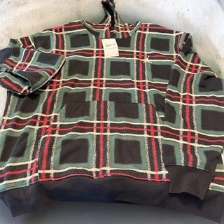 JORDAN MENS PULLOVER PLAID HOODIE